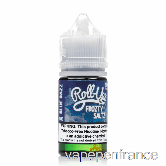 Glace à La Framboise Bleue - Jus Roll-upz Sel - Stylo Vape 30ml 25mg